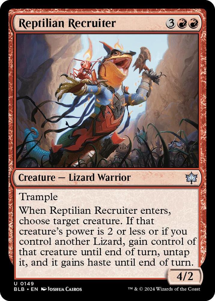 Reptilian Recruiter, BLB, 149, NM, Foil