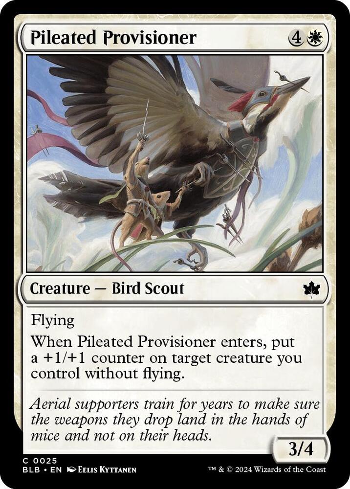 Pileated Provisioner, BLB, 25, NM