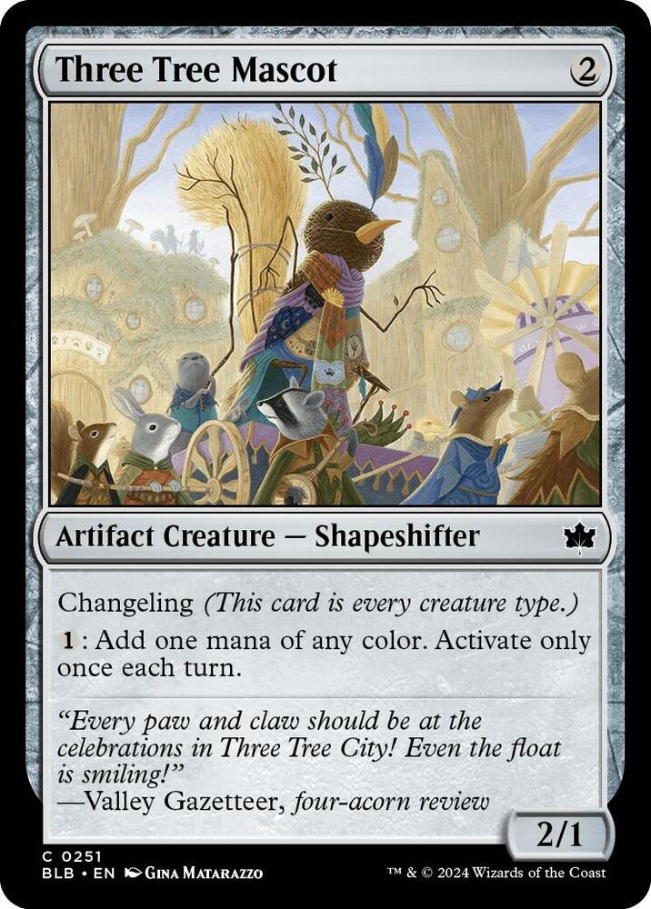 Three Tree Mascot, BLB, 251, NM, Foil