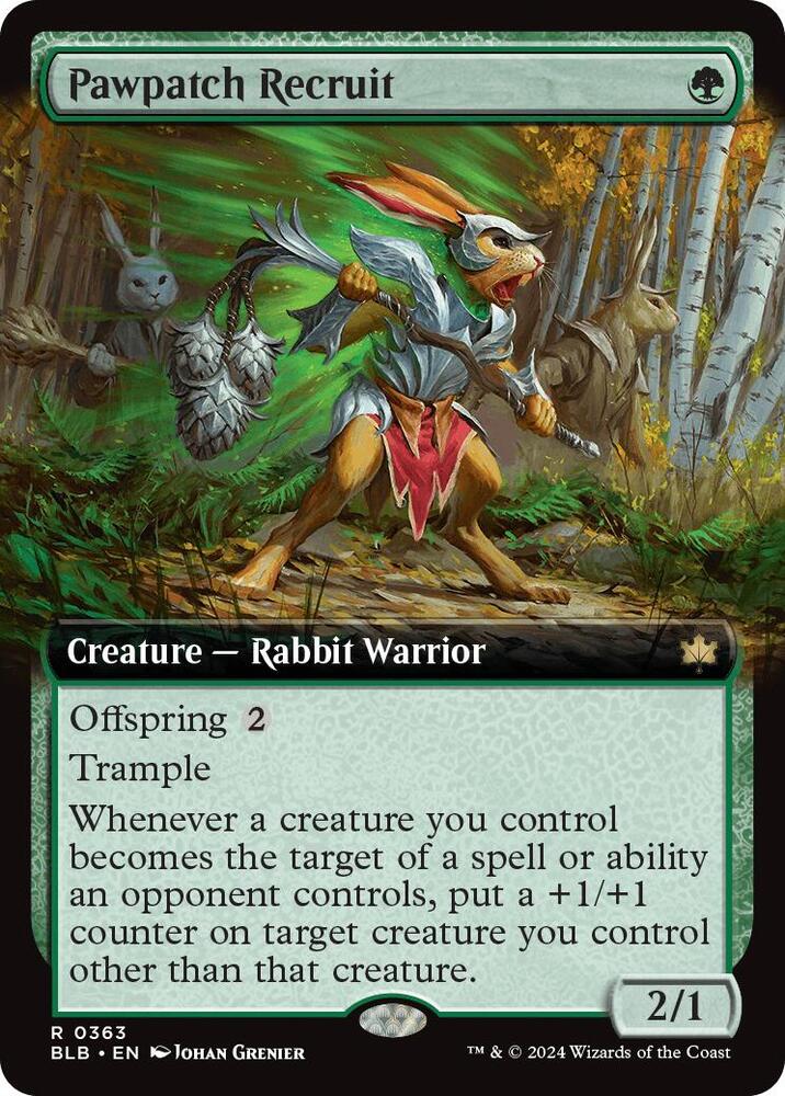 Pawpatch Recruit (Extended Art), BLB, 363, NM