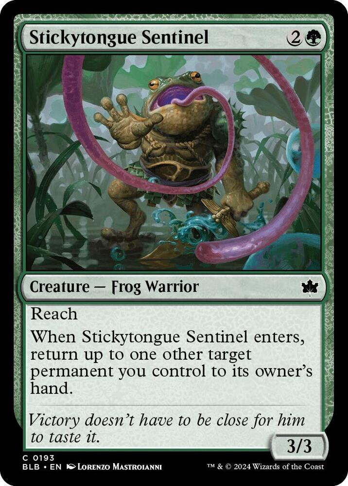 Stickytongue Sentinel, BLB, 193, NM