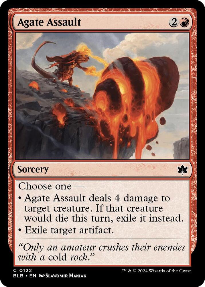 Agate Assault, BLB, 122, NM