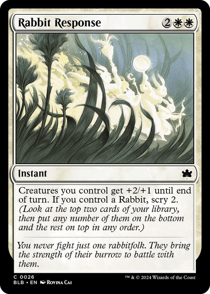 Rabbit Response, BLB, 26, NM