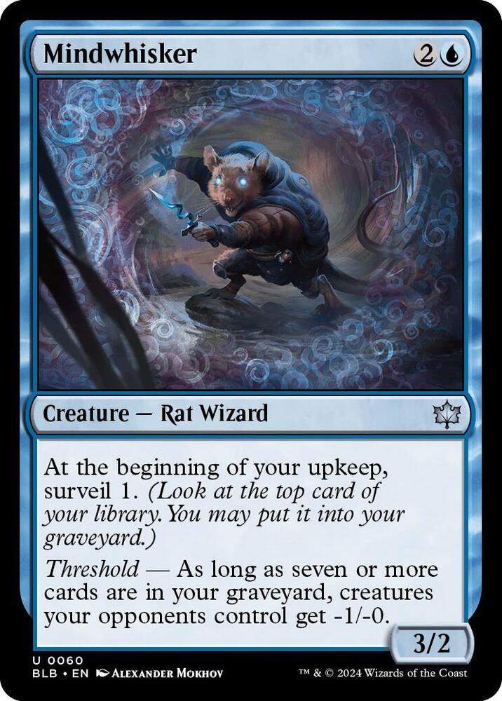 Mindwhisker, BLB, 60, NM, Foil