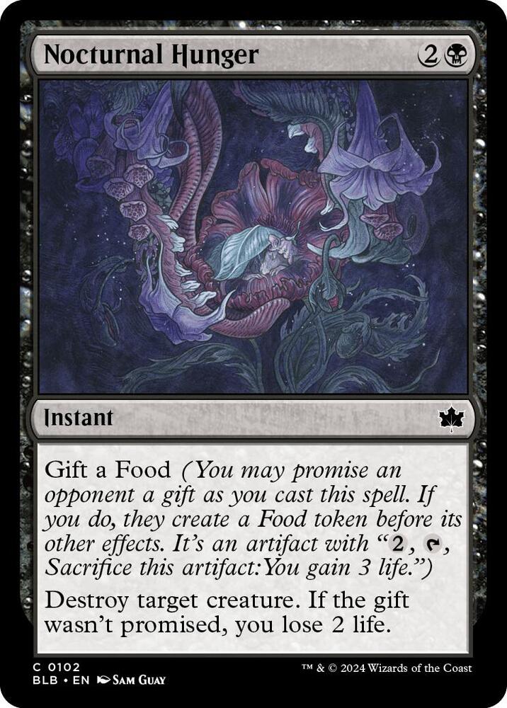 Nocturnal Hunger, BLB, 102, NM