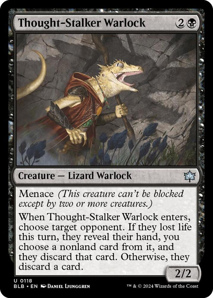 Thought-Stalker Warlock, BLB, 118, NM
