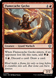 Flamecache Gecko, BLB, 135, NM, Foil