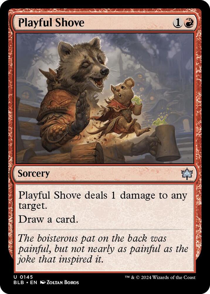 Playful Shove, BLB, 145, NM