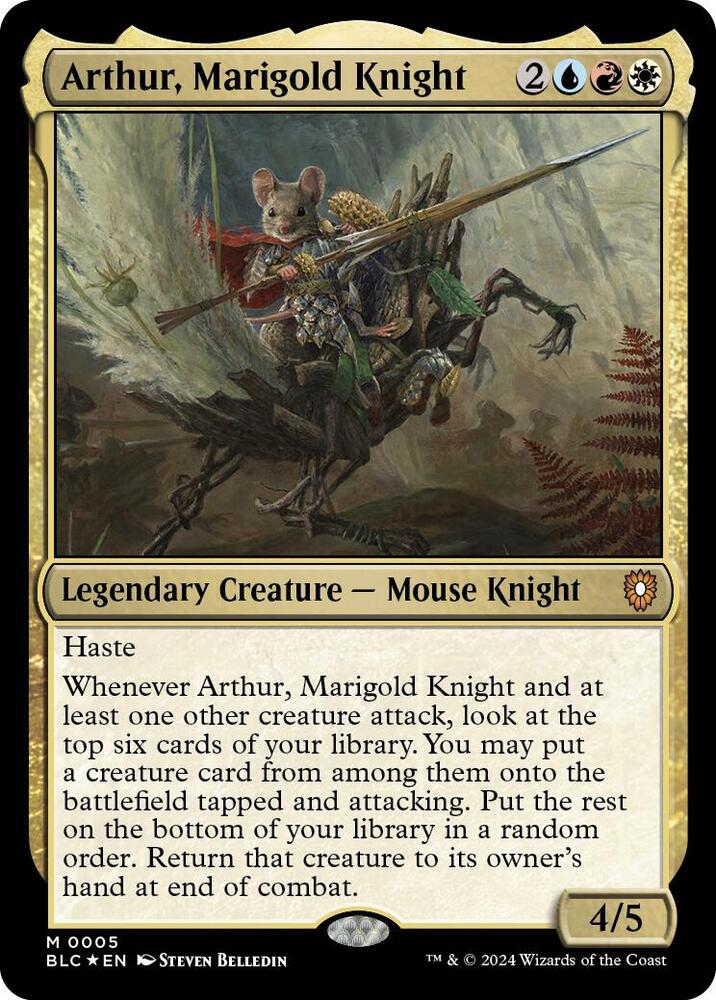 Arthur, Marigold Knight, BLC, 5, NM, Foil