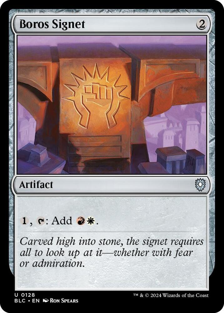 Boros Signet, BLC, 128, NM