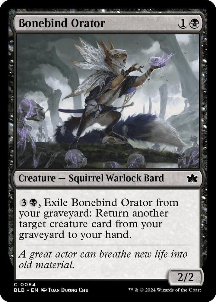 Bonebind Orator, BLB, 84, NM