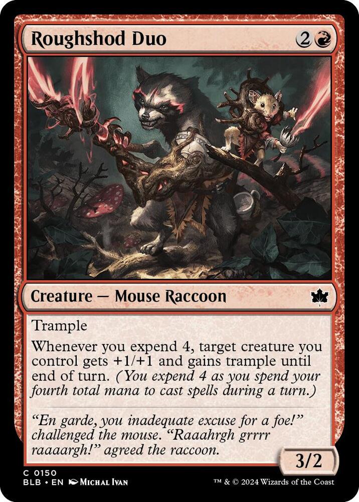 Roughshod Duo, BLB, 150, NM