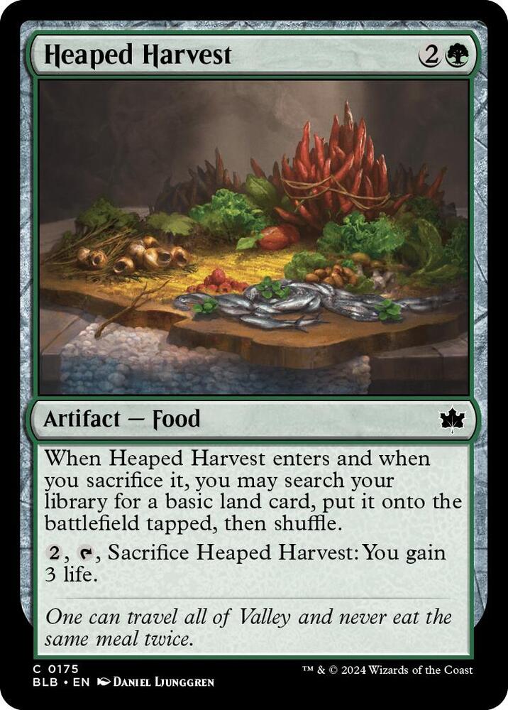 Heaped Harvest, BLB, 175, NM