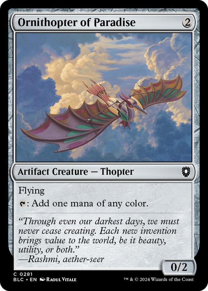 Ornithopter of Paradise, BLC, 281, NM
