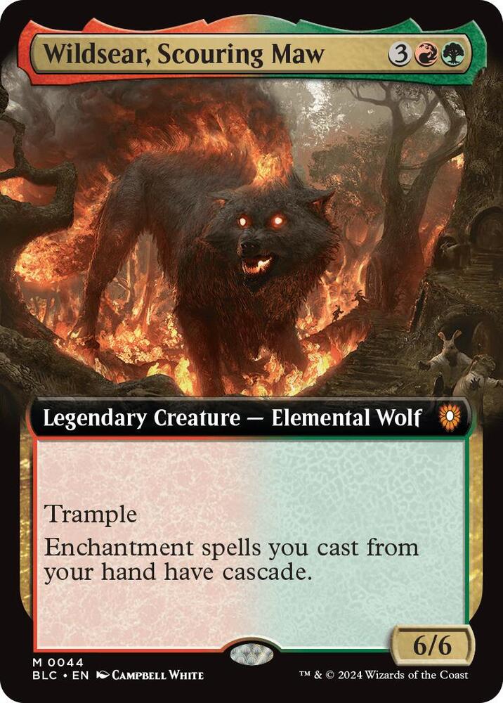 Wildsear, Scouring Maw (Extended Art), BLC, 44, NM