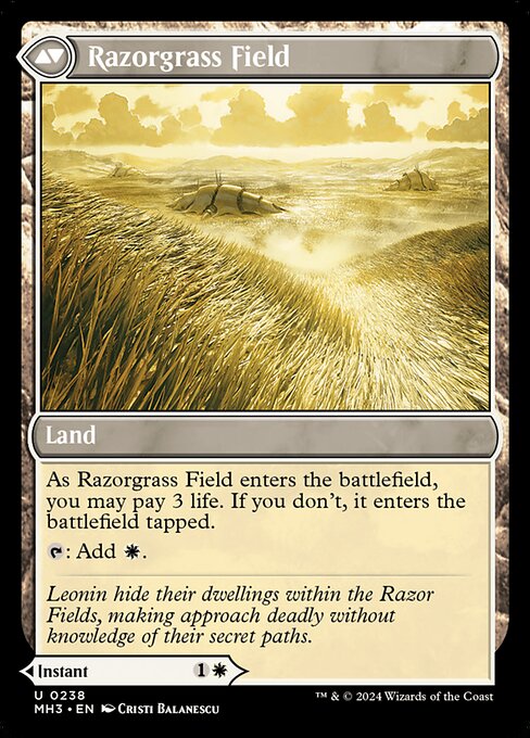 Razorgrass Ambush // Razorgrass Field (Back)