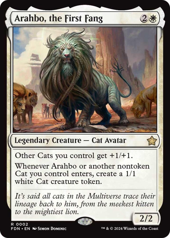 Arahbo, the First Fang, FDN, 2, NM, Foil