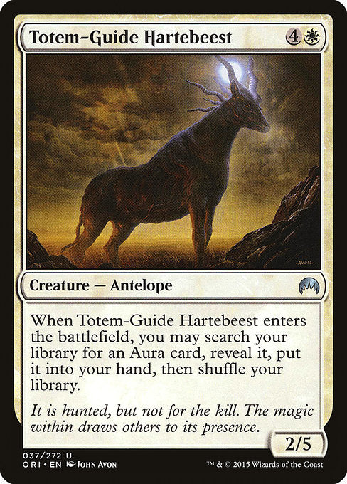 Totem-Guide Hartebeest front