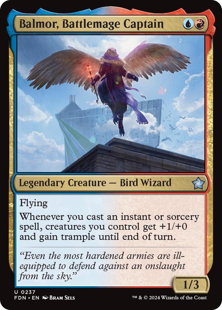 Balmor, Battlemage Captain, FDN, 237, NM, Foil