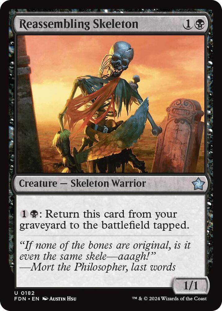 Reassembling Skeleton, FDN, 182, NM, Foil