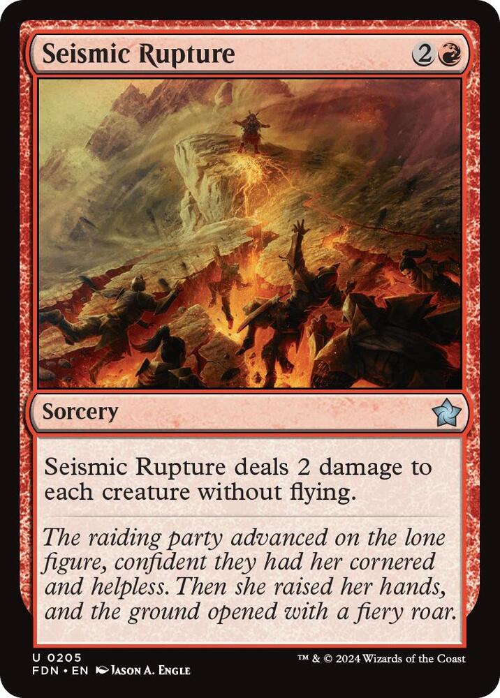 Seismic Rupture, FDN, 205, NM, Foil