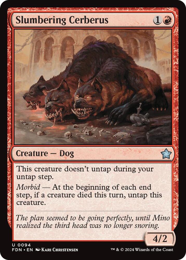 Slumbering Cerberus, FDN, 94, NM