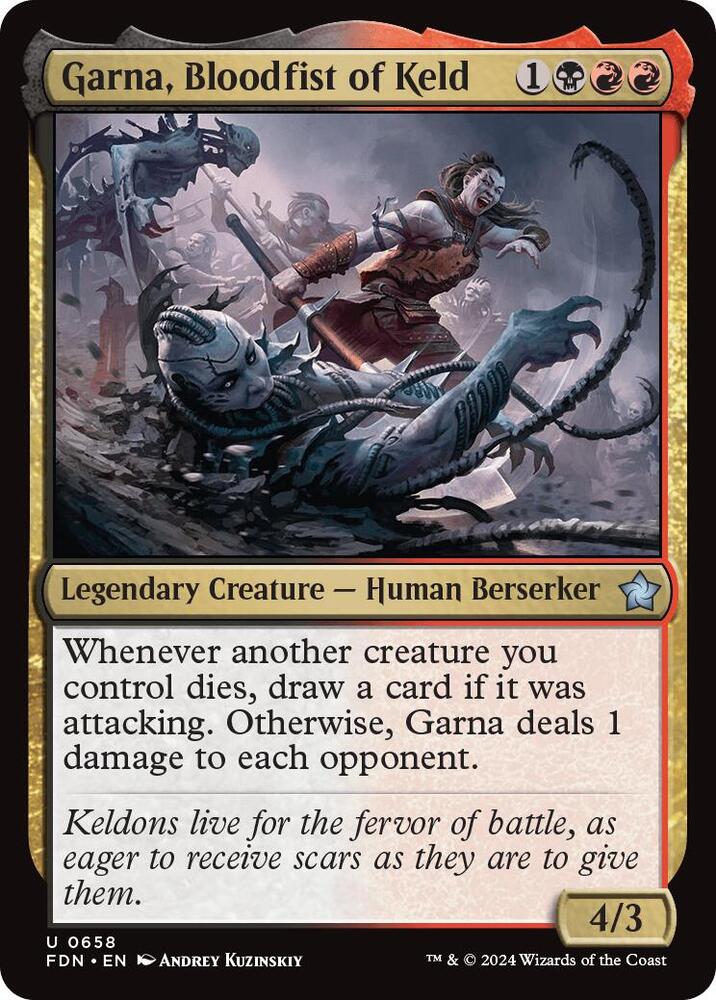 Garna, Bloodfist of Keld, FDN, 658, NM