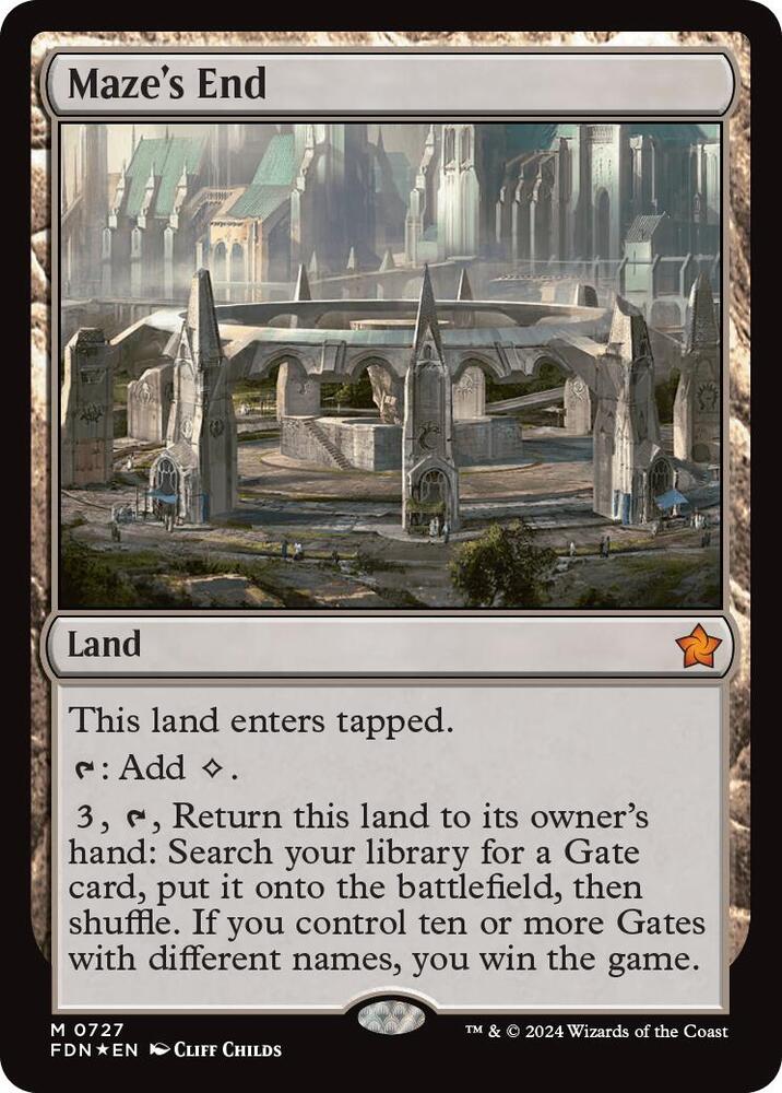 Maze's End, FDN, 727, NM, Foil