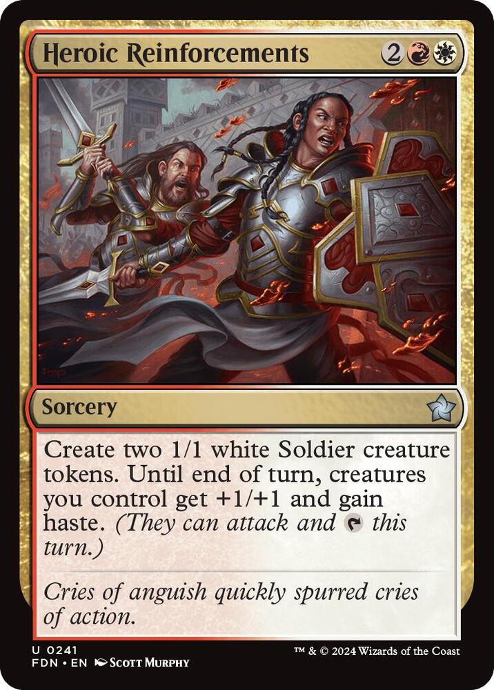 Heroic Reinforcements, FDN, 241, NM