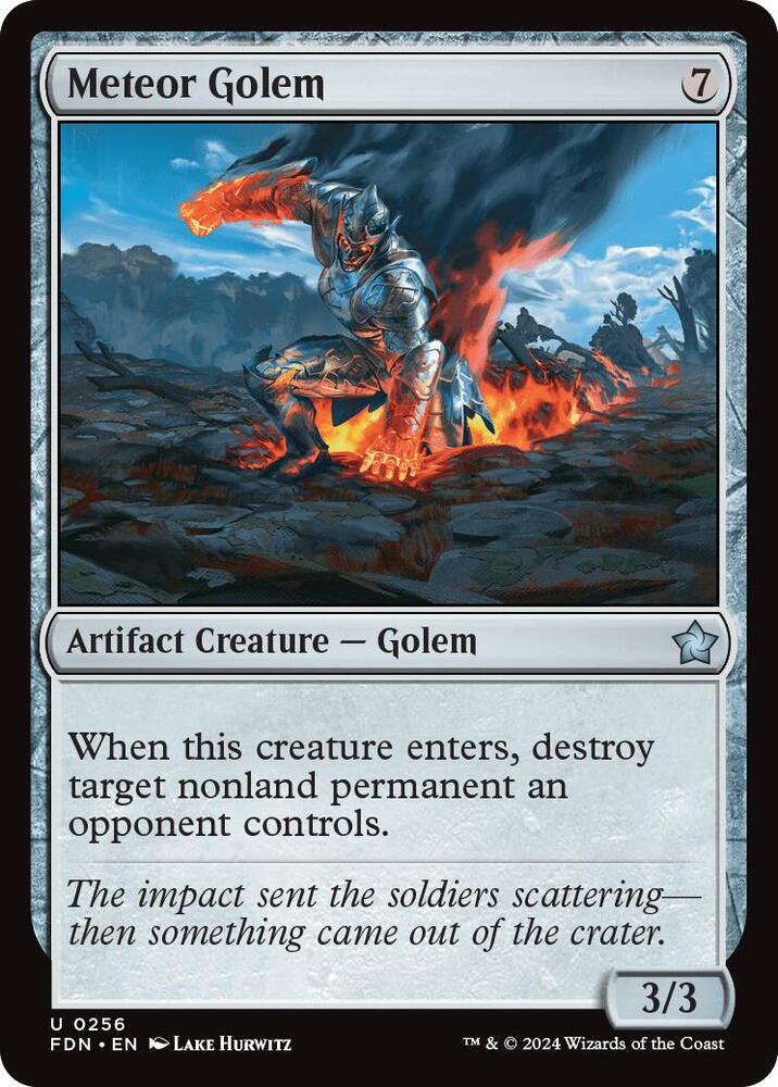 Meteor Golem, FDN, 256, NM, Foil