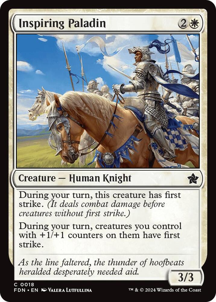Inspiring Paladin, FDN, 18, NM
