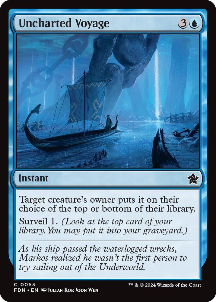 Uncharted Voyage, FDN, 53, NM, Foil