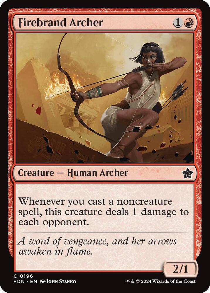 Firebrand Archer, FDN, 196, NM, Foil