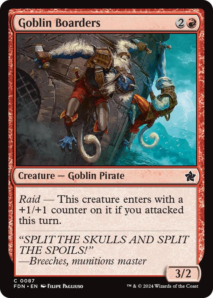 Goblin Boarders, FDN, 87, NM, Foil