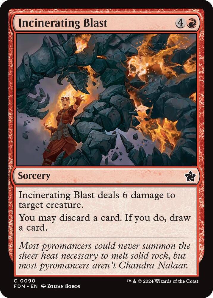 Incinerating Blast, FDN, 90, NM