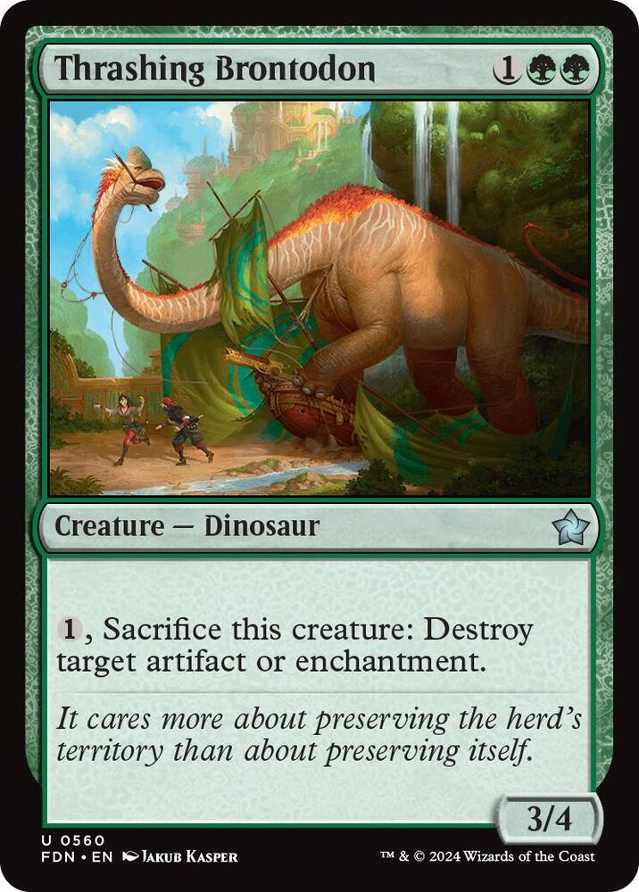 Thrashing Brontodon, FDN, 560, NM