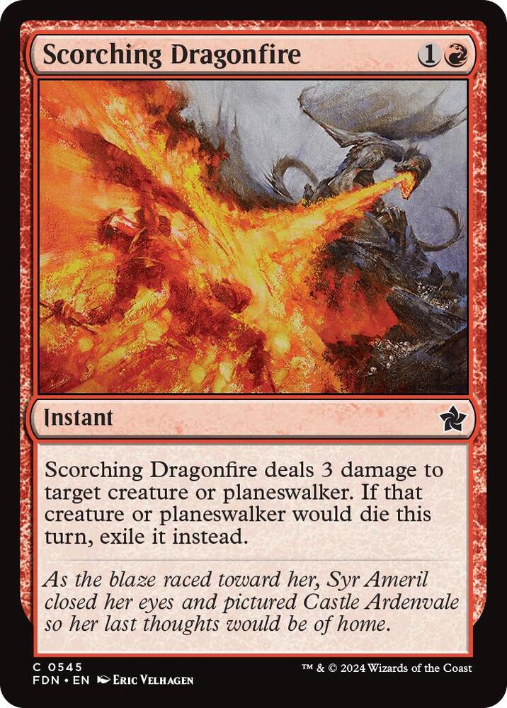 Scorching Dragonfire, FDN, 545, NM