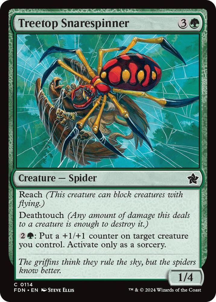 Treetop Snarespinner, FDN, 114, LP