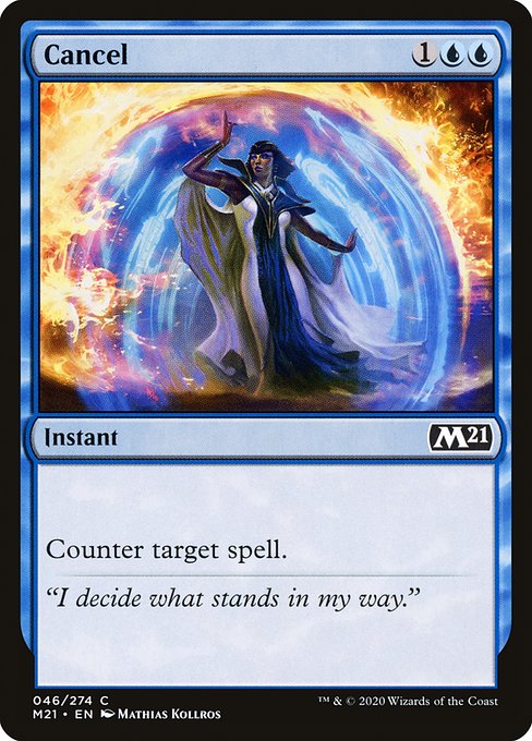 Cancel front