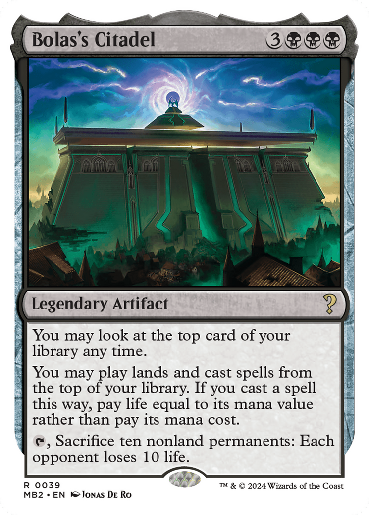 Bolas's Citadel (MB2) 39 - WZRD TCG