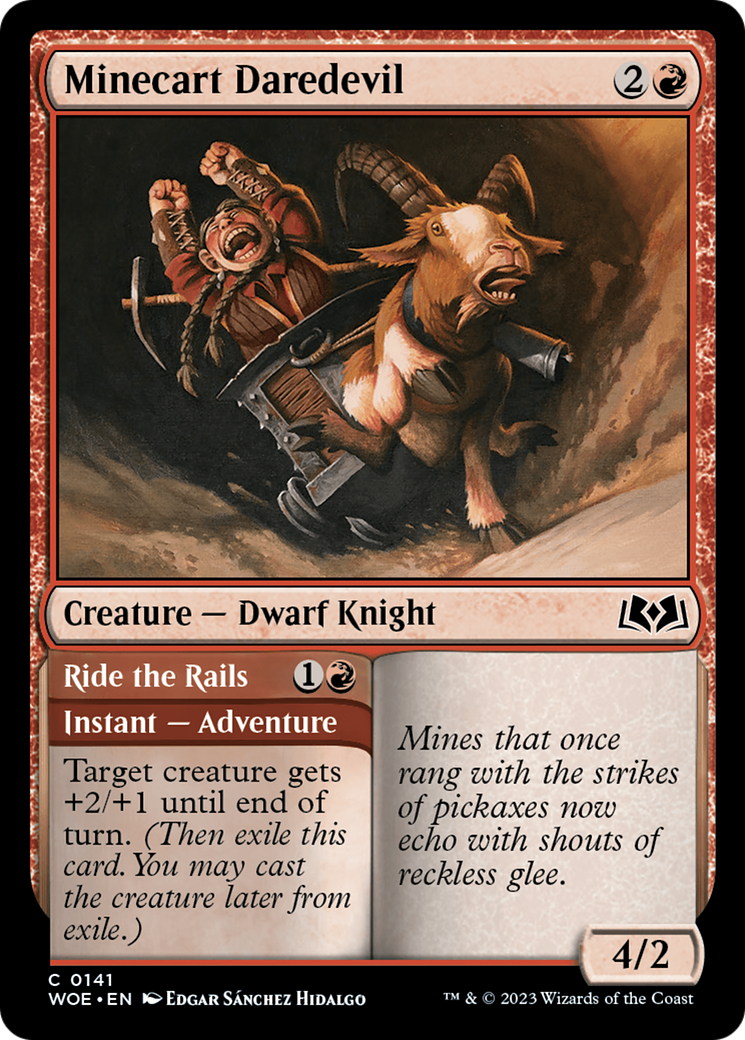 Minecart Daredevil (DFC) (WOE) 141 - WZRD TCG
