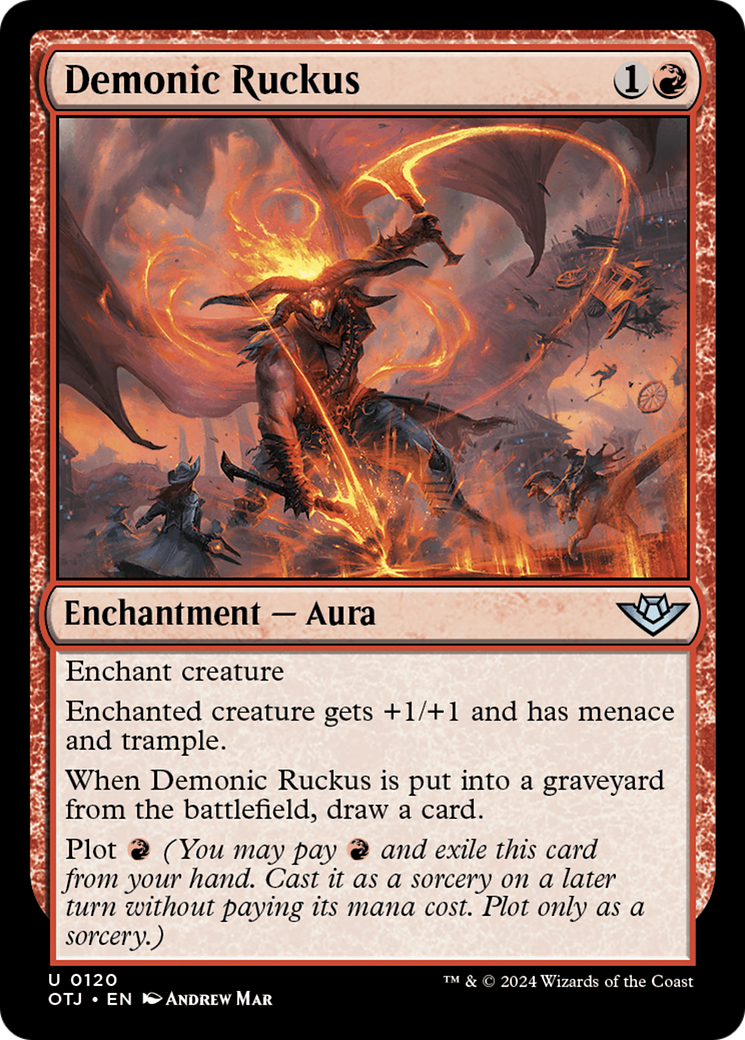Demonic Ruckus (OTJ) 120 - WZRD TCG