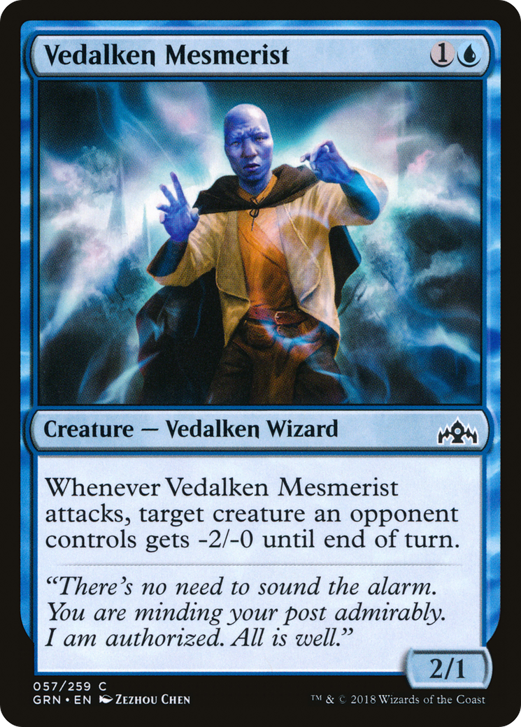 Vedalken Mesmerist (GRN) 57 - WZRD TCG