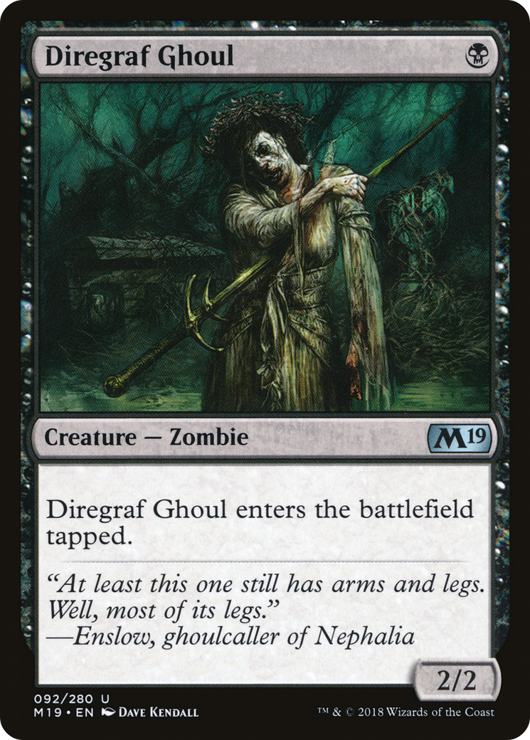 Diregraf Ghoul (M19) 92 - WZRD TCG