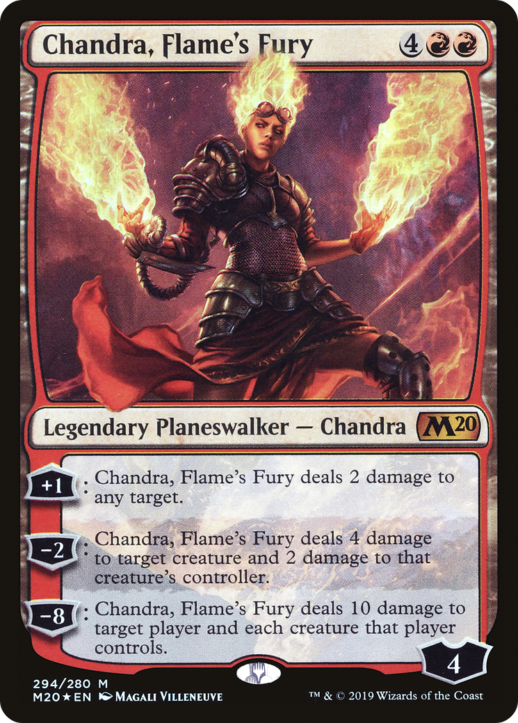 Chandra, Flame's Fury (M20) 294 - WZRD TCG