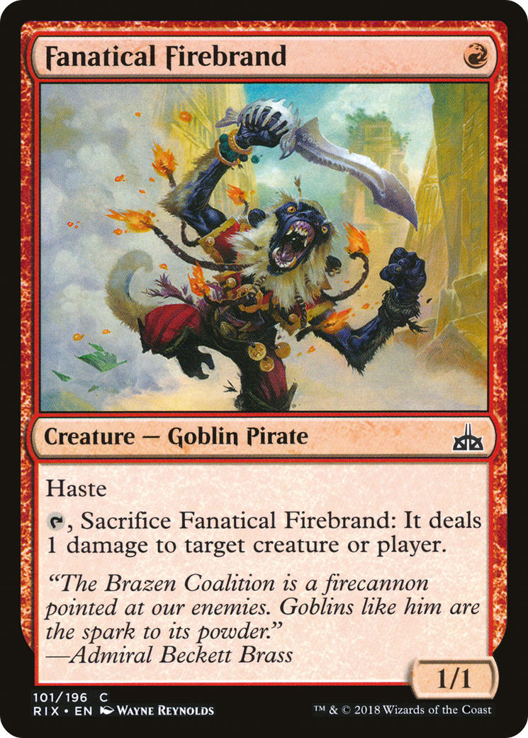 Fanatical Firebrand (RIX) 101 - WZRD TCG