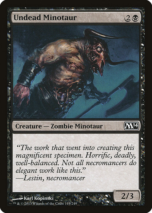 Undead Minotaur front