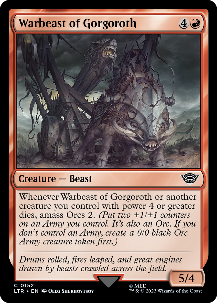 Warbeast of Gorgoroth (LTR) 152 - WZRD TCG