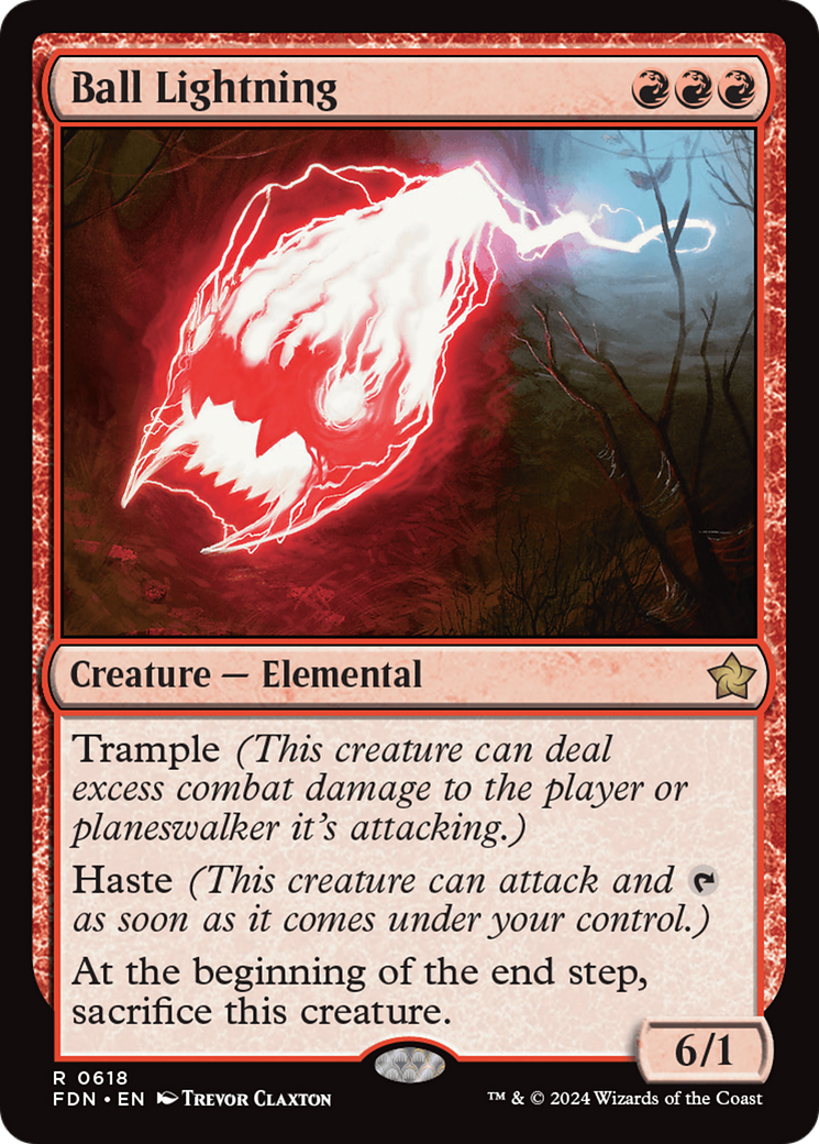 Ball Lightning (FDN) 618 - WZRD TCG