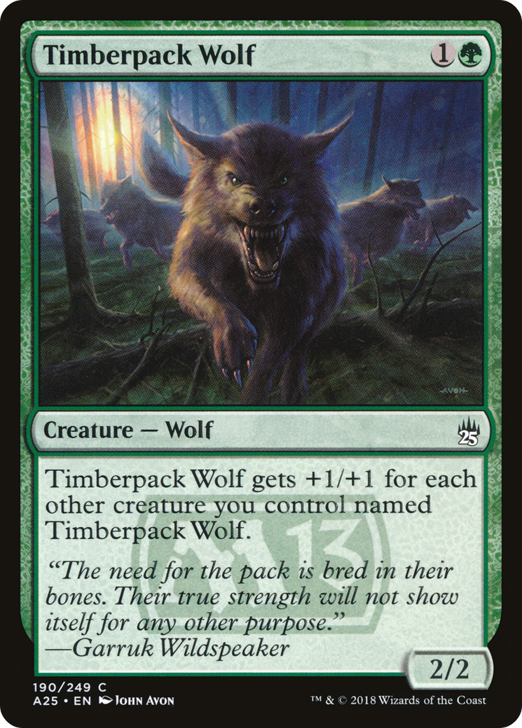 Timberpack Wolf (A25) 190 - WZRD TCG